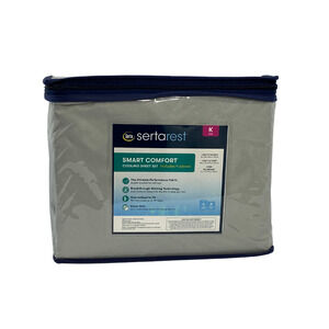 Sertarest Smart Comfort Cooling Sheet Set-King, Light Gray NEW